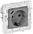 Розетка SKANDY 18Вт 16А с заземл. защ. шторки с USB C SK-R17Gr сер. IEK SK-R14-16-U14-018-K03