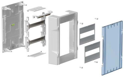 Корпус ЩРН-П-24 Krepta 5 IP40 бел. дверь пластик. IEK KR5-KP13-N-24-41