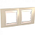 Рамка 2-м Unica Хамелеон горизонт. песч./беж. SchE MGU6.004.567