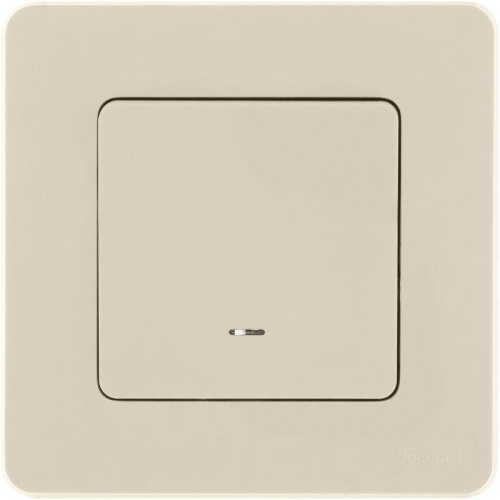 Переключатель 1-кл. Inspiria 10А IP20 250В 10AX с подсветкой/индикацией механизм сл. кость IEK 673661