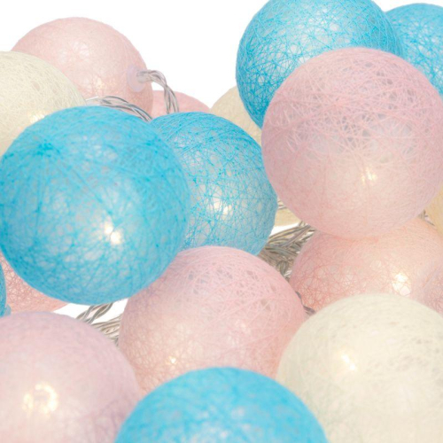 Гирлянда "Тайские фонарики" Перламутр 5м 25LED тепл. бел. питание USB прозр. ПВХ Neon-Night 304-010