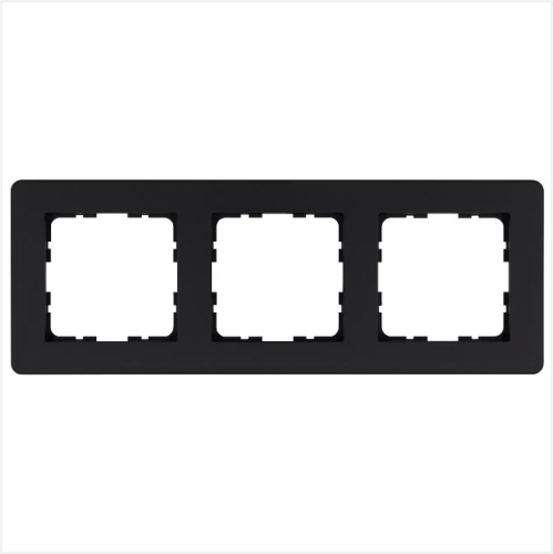 Рамка 3-м G-Flex черн. матов. soft touch Jasmart G1103PB