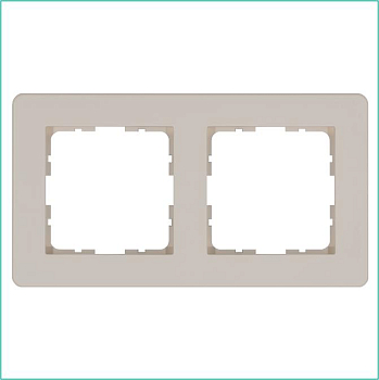 Рамка 2-м G-Flex тауп Jasmart G1102T