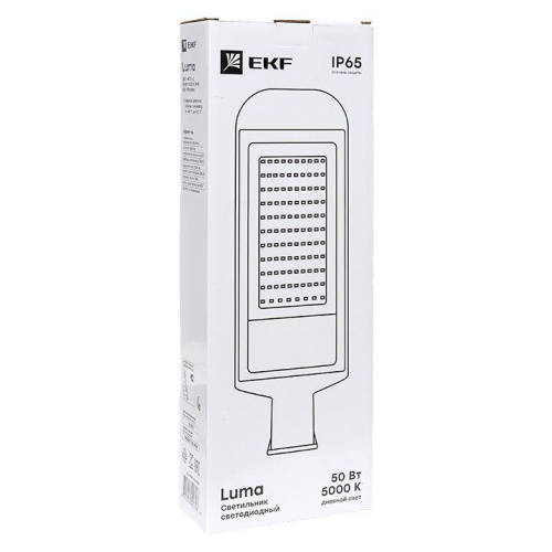 Светильник светодиодный ДКУ-8002-Д 50Вт 5000К IP65 консольный PROxima EKF SLL-8002-50-5000