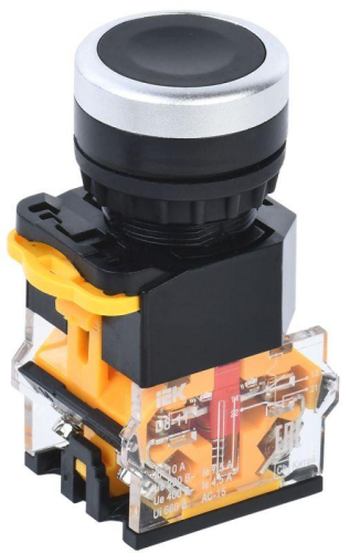 Кнопка D8-11 d22мм 1НО+1НЗ черн. KARAT IEK BBT30-11-3-22-K02