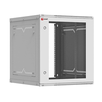 Шкаф телекоммуникационный Astra A 12U 600х650 настенный разборный дверь стекло PROxima EKF ITB12G650D