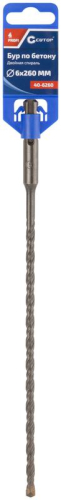 Бур по бетону Profi двойн. резьба SDS-Plus 6х260мм Cutop 40-6260
