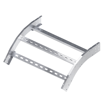 Угол для лотка вертикальный внешний 45град. 150х400 R300 1.5мм нерж. сталь AISI 304 DKC ILPM31540C