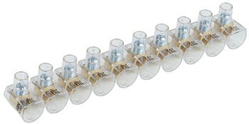 Зажим винтовой концевой изолированный КЗВИ 16кв.мм (10х1) IEK UZVK-16-10