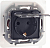 Розетка 1-м СП Inspiria 16А IP44 250В 2P+E защ. шторки с крышкой немецк. стандарт механизм антрацит IEK 673743