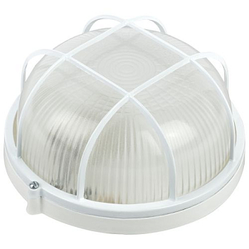 Светильник "Акватермо" НБП 03-100-002 max 100Вт E27 IP54 D240 круг алюм./стекло решетка бел. ЭРА Б0048422