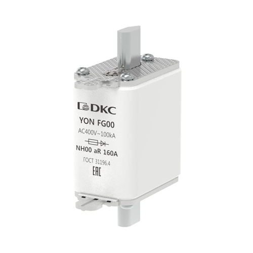 Предохранитель ножевого типа FG00 160А 400В характеристика aR YON 1FG00-0160-400V-AR