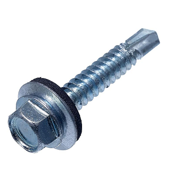 Саморез кровельный 5.5х76 цинк (уп.100шт) ведро СТРОЙМЕТИЗ 2070286