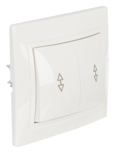 Переключатель проходной 2-кл. СП Кварта 10А IP20 ВСп10-2-0-КБ бел. GENERICA EVK22-K01-10-DM