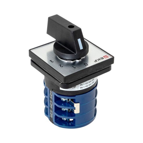 Переключатель кулачковый ПК-1-102 2п 32А "0-1-2-3" IP65 EKF pk-1-102-32-65