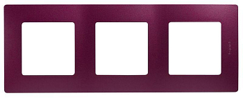 Рамка 3-м Etika сливовый IEK 672563
