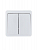Выключатель 2-кл. 1п ОП Viola 10А IP20 бел. LEZARD 751-0200-101