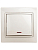 Выключатель 1-кл. СП Plano 10А IP20 1-102-02 250В с подсветкой сл. кость Intro Б0027598