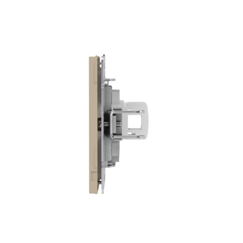Розетка компьютерная 1-м KANT RJ45 кат.5E без шторки ванильн. марципан DKC 7015663