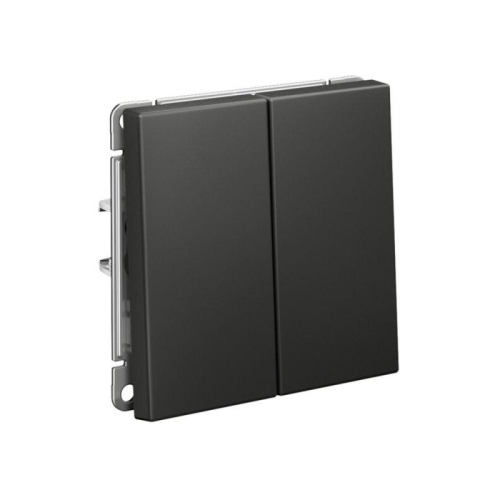 Переключатель 2-кл. ArtGallery 10AX быстрозажим. клем. механизм базальт SE GAL001465S