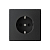 Розетка ArtGallery 16А с заземл. со шторками быстрозажим. клем. механизм карбон SE GAL001045S