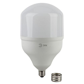 Лампа светодиодная высокомощная STD LED POWER T140-65W-6500-E27/E40 65Вт T140 колокол 6500К холод. бел. E27/E40 (переходник в компл.) Эра Б0027924
