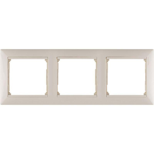Рамка 3-м Valena горизонт. сл. кость IEK 774353