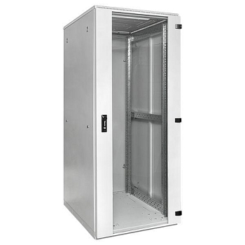 Шкаф напольный 19дюйм TERACOM PRO 24U 600х800мм двери стеклян. с замком-ручкой и метал. сер. EKF TRP-NTC-2468-41G