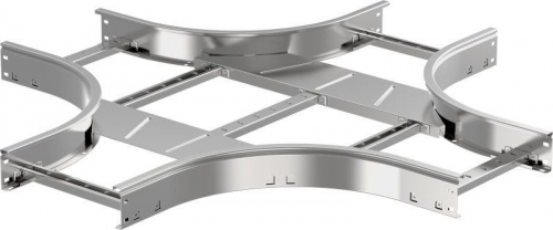 Ответвитель для лотка Х-образ. 55х500 R300 LESTA IEK CKR04-4-055-500