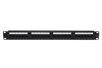 Патч-панель 19дюйм 1U кат.5E неэкранир. 24 порта RJ-45 Dual IDC TOKOV ELECTRIC TKE-PP-5E-1U-24P-UTP