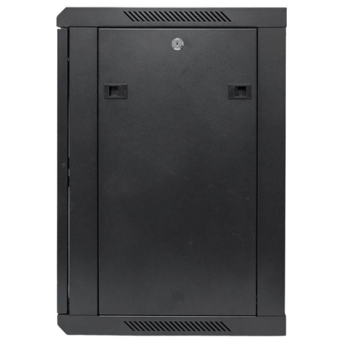 Шкаф настенный 19дюйм TERACOM PRO 12U 600х450мм дверь стеклянная с замком-ручкой черн. EKF TRP-WLL-1264-40B