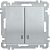 Выключатель 2-кл. СП Bolero ВС10-2-1-Б 10А IP20 с индикацией механизм серебр. IEK EVB21-K23-10