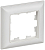 Рамка 1-м BRITE РУ-1-БрАБ арктич. бел./бел. IEK BR-M12-12-K91