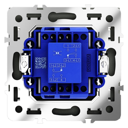 Переключатель перекрестный 1-кл. СП S70 механизм титан Voltum VLS010506