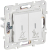 Выключатель 2-кл. SKANDY 10А SK-V16W для отелей с индикацией арктич. бел. IEK SK-V20-2-10-K01