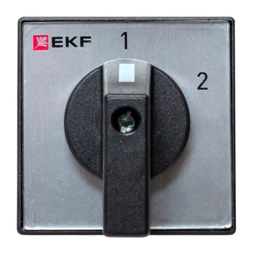 Переключатель кулачковый ПК-1-52 2п 10А "1-2" IP65 EKF pk-1-52-10-65