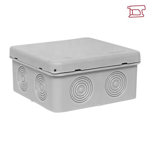 Коробка распределительная КМР-030-035 85х85х40 IP54 с крышкой для прямого монтажа без мембранных вводов сер. EKF plc-kmr-030-035