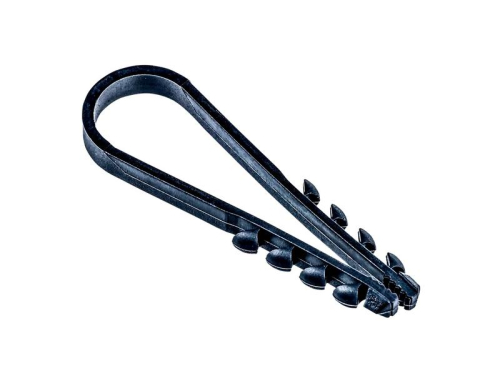 Дюбель-хомут PCD-R 19-25-65-100BL для круглого кабеля PA6.6 черн. (уп.100шт) JazzWay 5054882