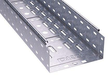 Лоток листовой перфорированный 300х100 L2000 сталь 0.8мм цинк-ламель DKC 35334ZL