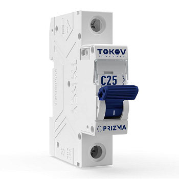Выключатель автоматический модульный 1п C 25А 6кА PRIZMA TOKOV ELECTRIC TKE-PZ60-MCBI-1-25-C