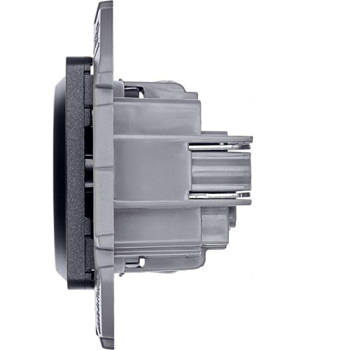 Розетка 1-м СП Inspiria 16А IP20 250В 2P+E немецк. стандарт механизм антрацит IEK 673723