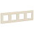 Рамка 4-м UNICA STUDIO беж. SchE NU200844