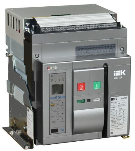 Выключатель автоматический воздушный 3п D 2000А 65кА AC ВА77 F3P EA стац. с комплектом аксессуаров MASTER IEK MI-ACB10-3FD-065-2000-ACF