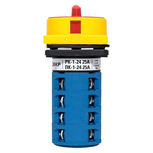 Переключатель кулачковый ПК-1-24 25А 4п "1-0-2" с блокировкой IP65 PROxima EKF pk-1-24-25-a65