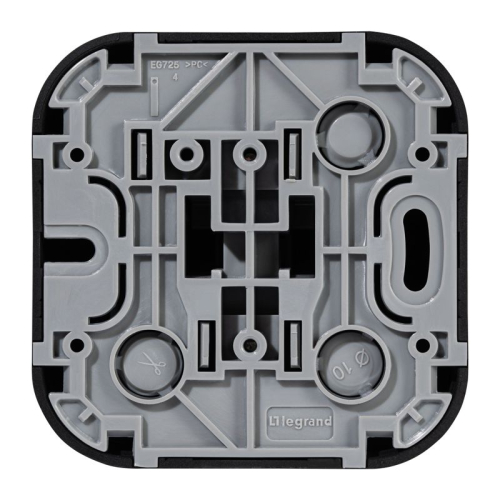 Выключатель 1-кл. ОП Quteo 10А IP20 10AX черн. матов. IEK 782471