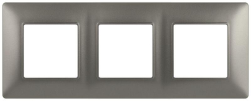 Рамка 3-м Elegance 14-5003-16 для розеток и выключателей титан Эра Б0065817