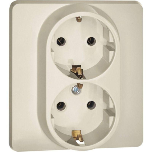 Розетка Inspiria 16А 250В 2х2P+E немецк. стандарт сл. кость IEK 673751