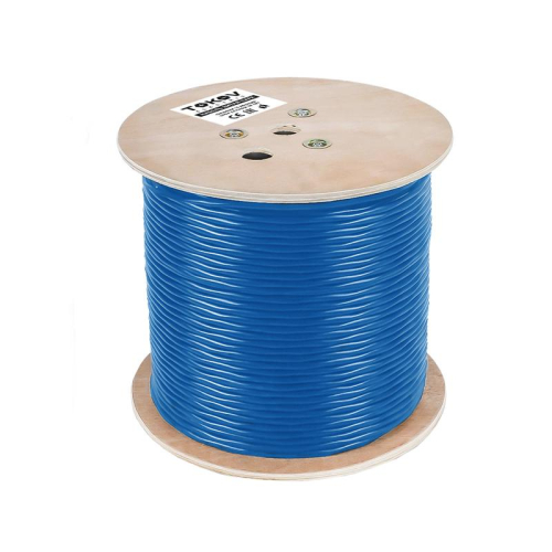 Кабель витая пара S/FTP 4х2х23AWG(0.57мм) кат.6A нг(А)-HF (LSZH) indoor Fluke Tested 305м (м) PRO TOKOV ELECTRIC TKP-C08-SF-42-6A-305-LSZH