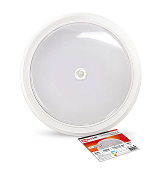 Светильник светодиодный СПБ-2Д-КРУГ 24Вт 4000К 1700лм 230В 310мм с датчиком бел. IN HOME 4690612020716