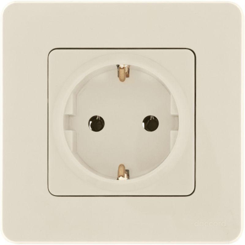 Розетка 1-м СП Inspiria 16А IP20 250В 2P+E немецк. стандарт механизм сл. кость IEK 673721